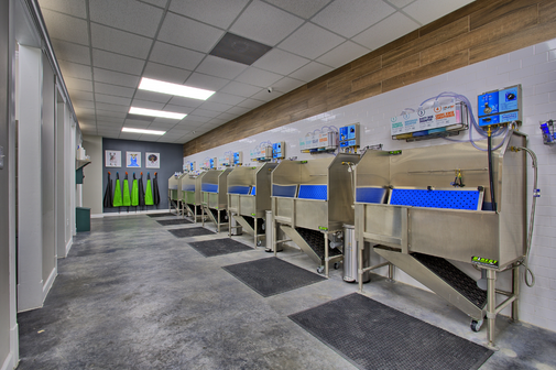 Our self service dog wash in Houston Heights provides a convenient and hassle-free experience for dog owners to give their furry friends a thorough bath and grooming session